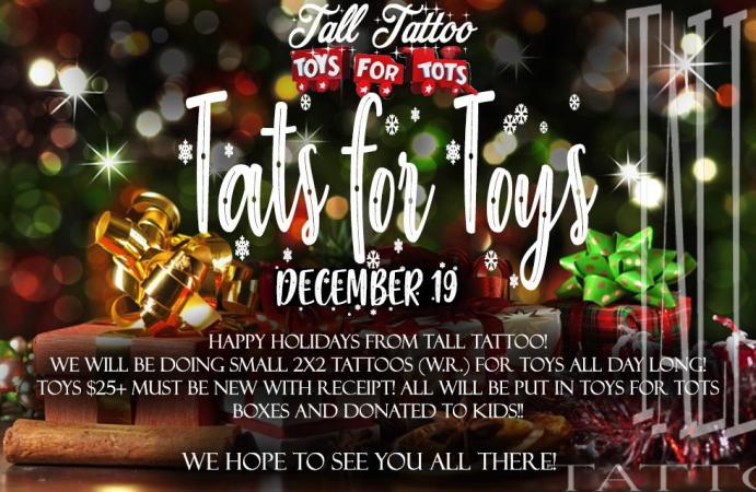 Tats for Toys at Tall Tattoo