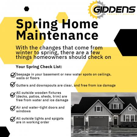 Article Take Over: Spring Home Maintenance with Giddens Property Service