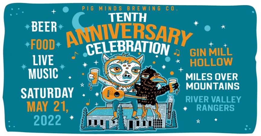 Pig Minds Brewing Co. 10th Anniversary Celebration