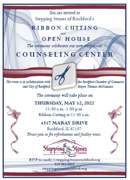 Stepping Stones of Rockford will Conduct a Ribbon Cutting Ceremony at New Outpatient Counseling Center,