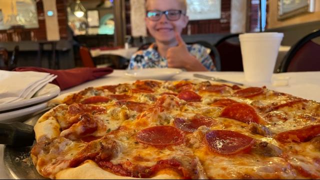 Pizza and Pasta at John's Restaurant