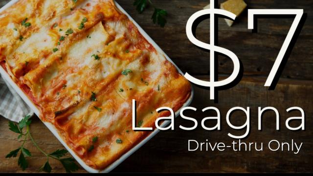 Saturday Lasagna Deal