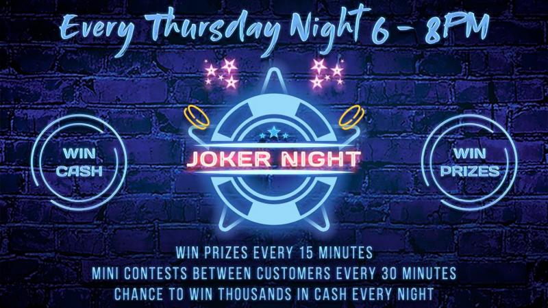 Joker Night - Win up to $6,200!