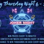 Joker Night - Win up to $6,200!