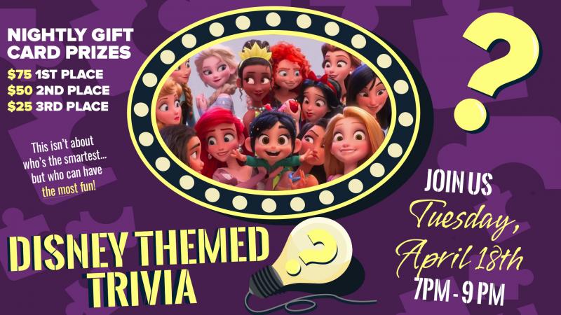 Disney Themed Trivia Night