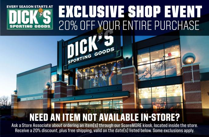 Dick's Sporting Goods Exclusive Shopping Event