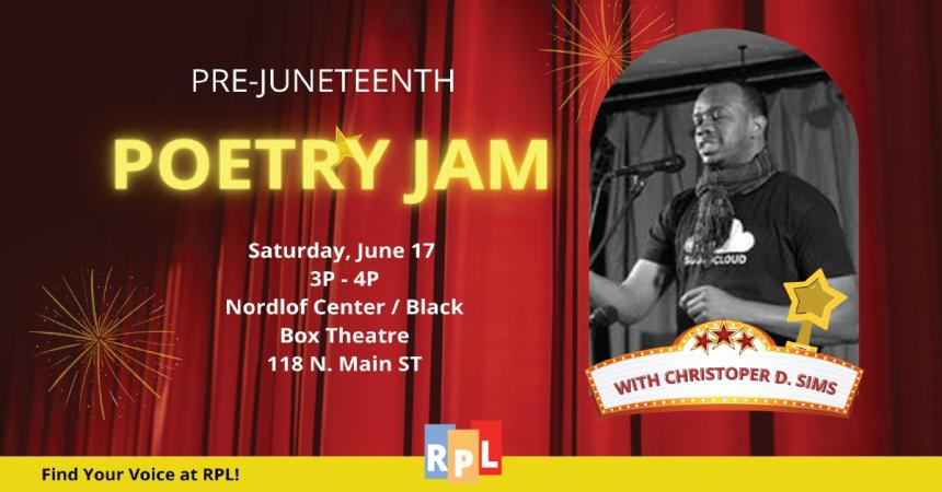 Pre-Juneteenth Poetry Jam with Christopher D. Sims