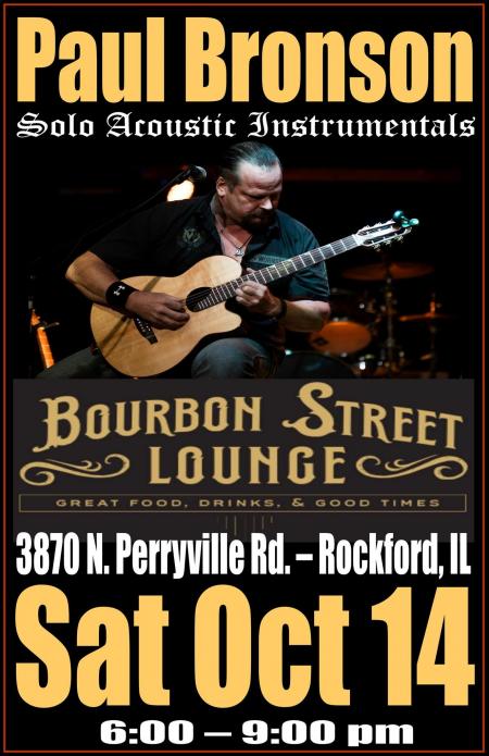 Paul Bronson Acoustic Music @ RBI/Bourbon Street Lounge