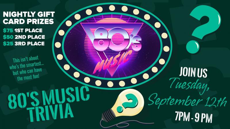 80's Music Themed Trivia