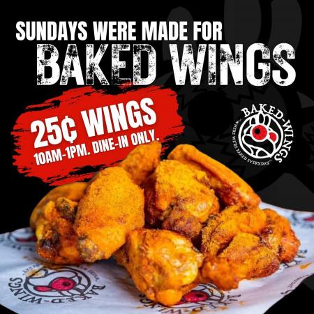 25 Cent Wings on Sunday