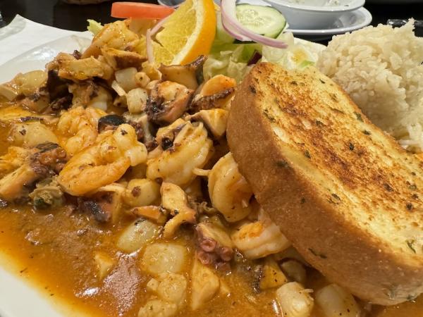 Seafood Dishes at El Vallarta Sports Bar and Grill