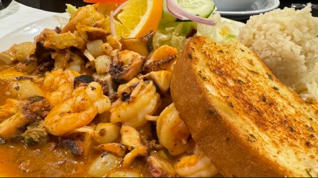 Seafood Dishes at El Vallarta Sports Bar and Grill