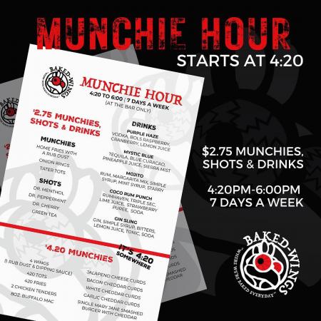 Munchie Hour 4:20pm-6:00pm