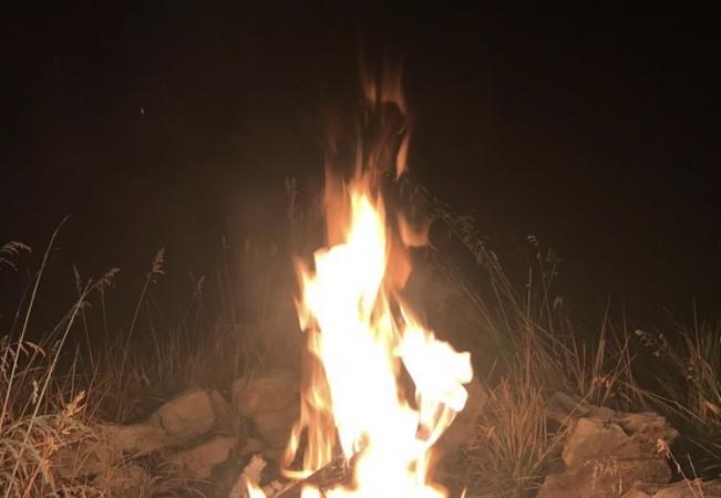 In the Outdoors: Campfire and Constellations