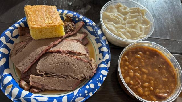 Ribs and Brisket at Smokin Coop BBQ Pit