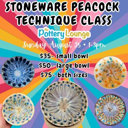 Peacock Stoneware Bowls Workshop