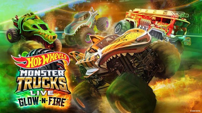 Hot Wheels Monster Trucks Glow-N-Fire