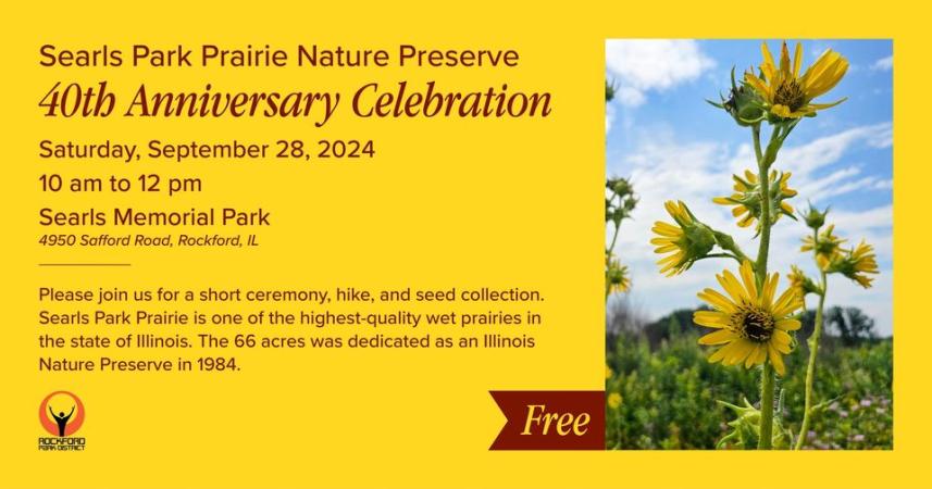 Searls Park Prairie Nature Preserve 40th Anniversary Celebration