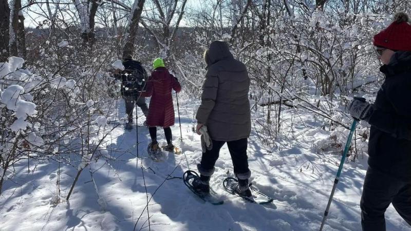 In the Outdoors: Snowy Views in Snowshoes