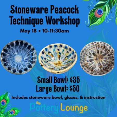 Stoneware Peacock Technique Workshop