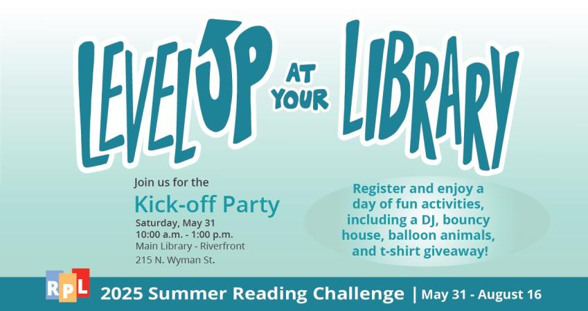 Level Up at Your Library - RPL's 2025 Summer Reading Challenge Kicks Off May 31