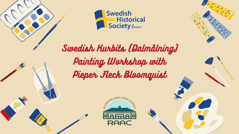Swedish Kurbits (Dalmålning) Painting Workshop with Pieper Fleck Bloomquist
