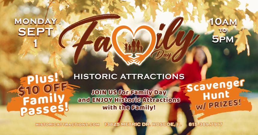 Open Labor Day- Family Day at the Museum!