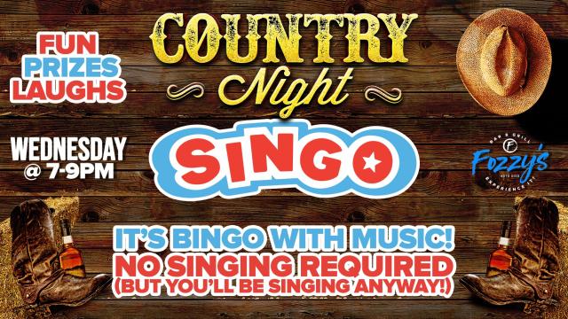 Country Night Singo Bingo