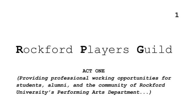 Rockford Players Guild