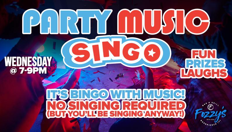 Party Music Singo Bingo
