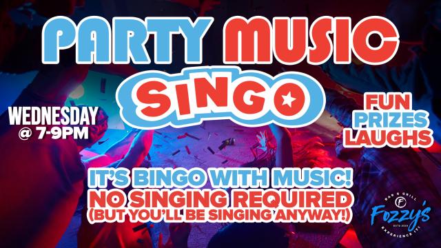 Party Music Singo Bingo