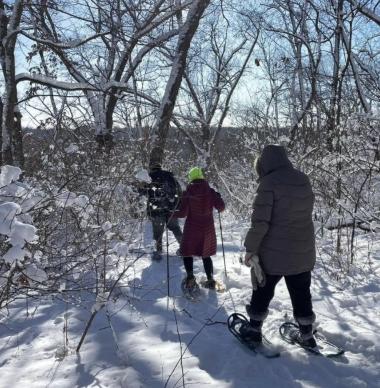 In the Outdoors: Snowy Views in Show-shoes