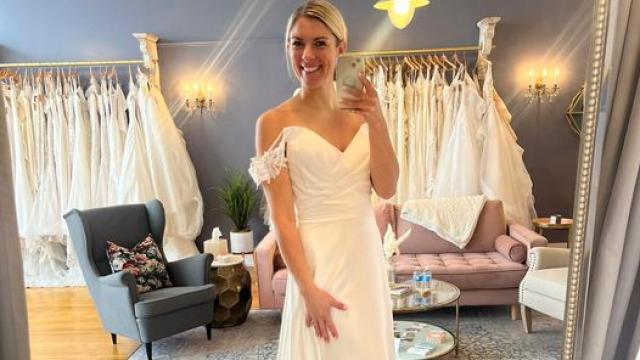 Dress by Moonlight Bridal is perfect! 