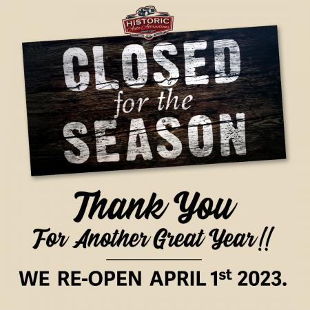 Closed for the Season.