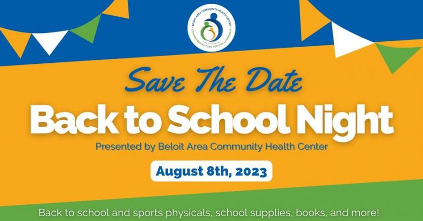 SAVE THE DATE! Back to School at Beloit Area Community Health Center