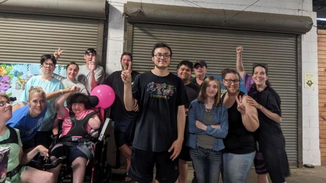 Visit from our neighbors across the street. 