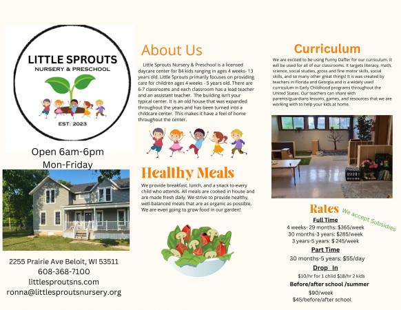 Little Sprouts Nursery and Preschool is accepting new children