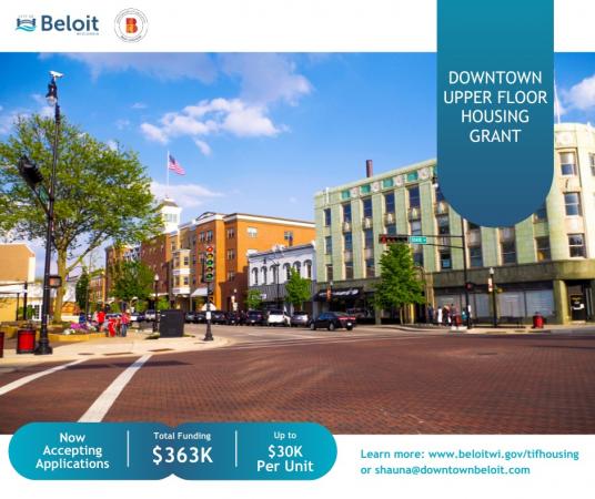 Funding is now available to create additional housing units in downtown Beloit