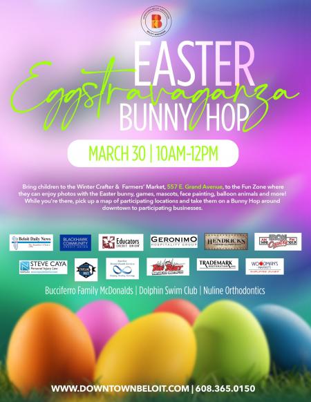 Downtown Beloit Easter Eggstravaganza Bunny Hop