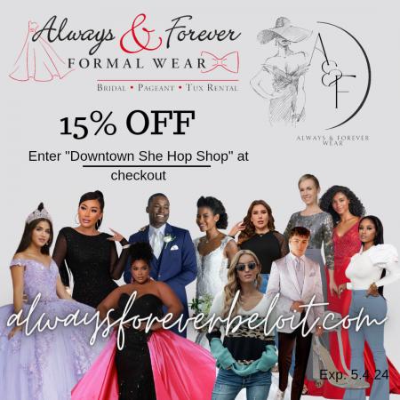 15% off Online at Always and Forever