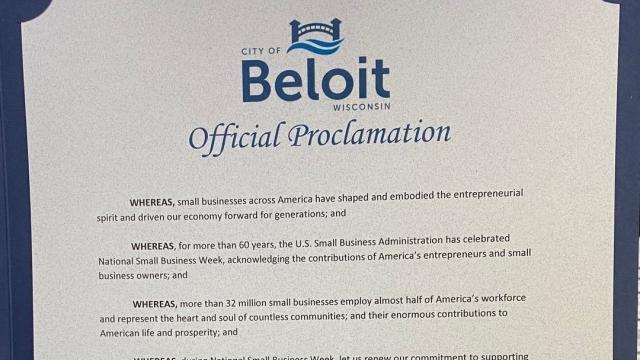 City of Beloit for recognizing National Small Business Week.