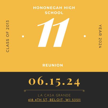 Hononegah High School Class of 2013 Reunion