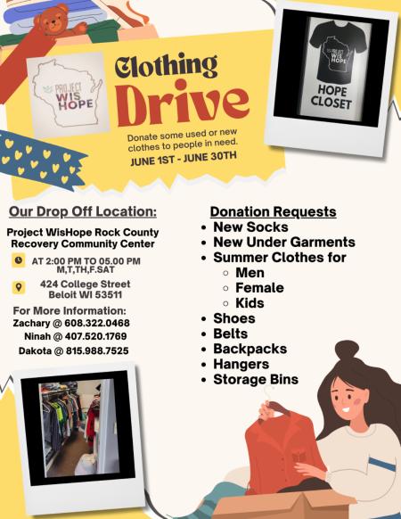 Clothing Drive donations