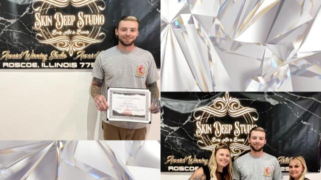 Congratulate Tyler for Completing his Tattooing Apprenticeship.