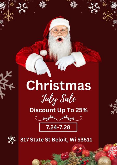 Christmas in July Discount Sale