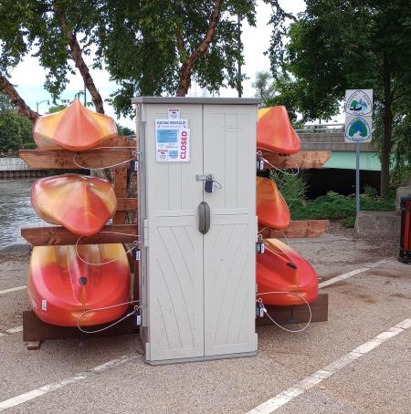 Kayaks are available for rent at new locations in Beloit along the Rock River.