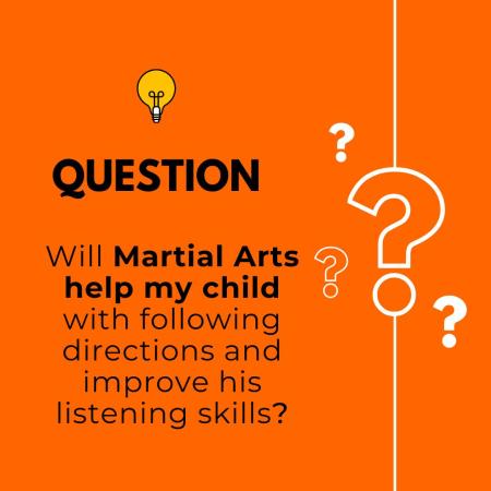 My child struggles with listening & following directions. Will martial arts help?