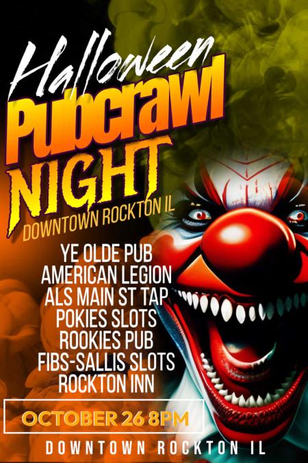 Halloween Downtown Rockton Pub Crawl