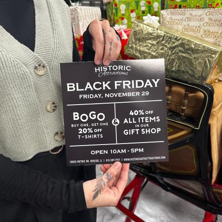 Black Friday at the Historic Attractions Museum!