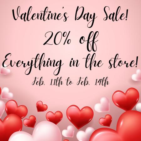 Valentine's Day Jewelry Sale – 20% Off at The Gem Shop